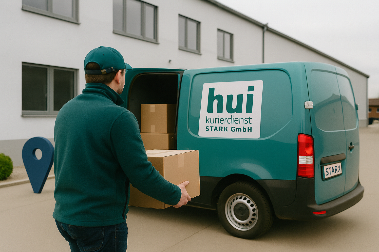 Professional courier background